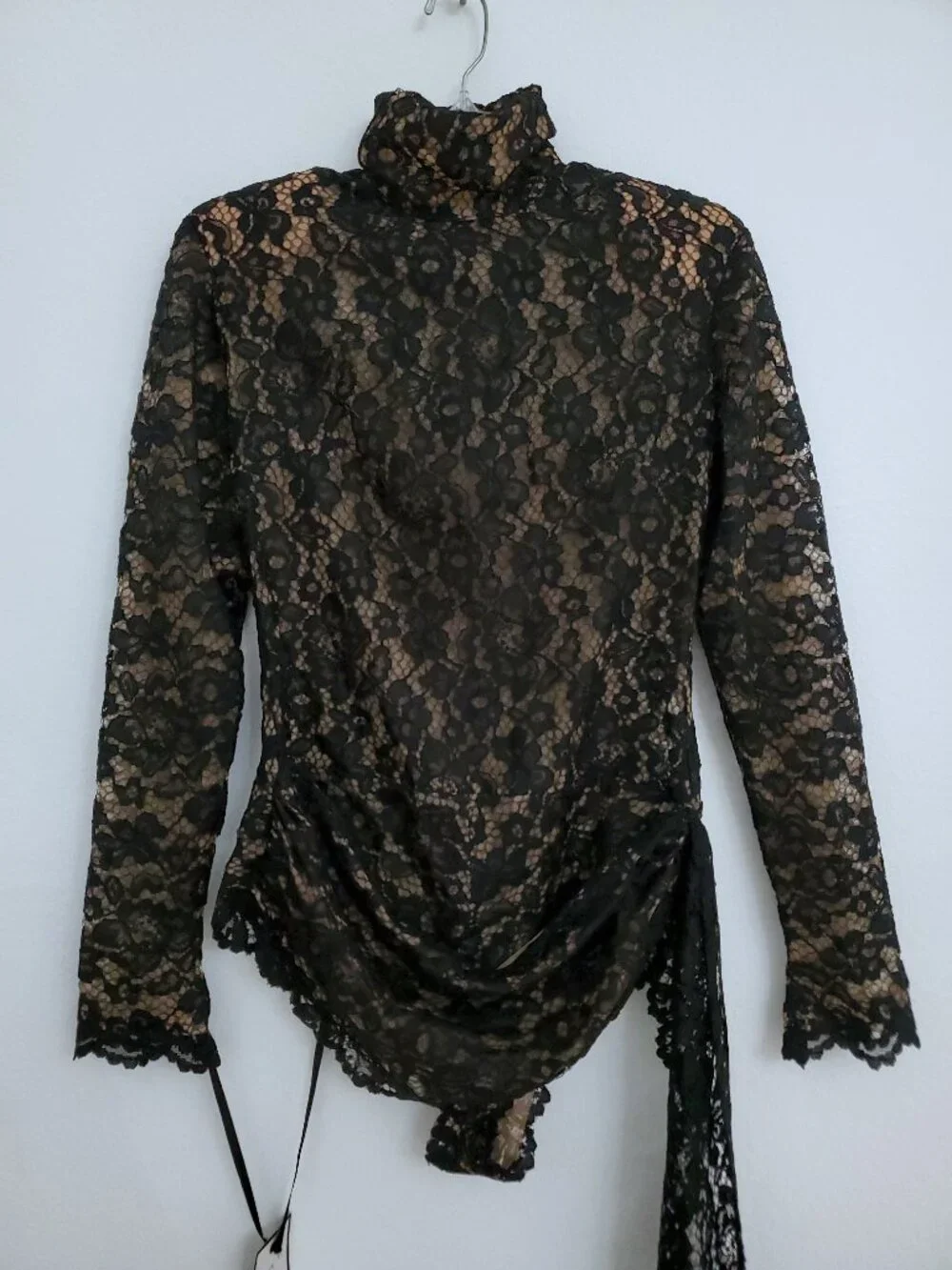 The Dolls House Flora Black Lace Romper Size Medium
